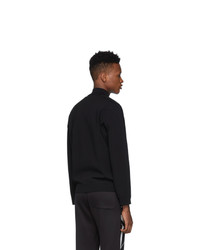 schwarzer Strick Pullover mit einem Reißverschluß von Valentino