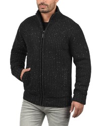 schwarzer Strick Pullover mit einem Reißverschluß von BLEND