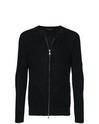 schwarzer Strick Pullover mit einem Reißverschluß von Loveless