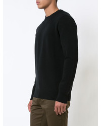 schwarzer Strick Pullover mit einem Rundhalsausschnitt von Givenchy