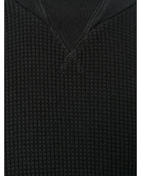 schwarzer Strick Pullover mit einem Rundhalsausschnitt von 11 By Boris Bidjan Saberi