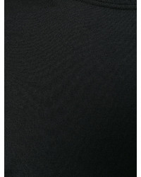 schwarzer Strick Pullover mit einem Rundhalsausschnitt von Ermenegildo Zegna