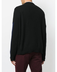 schwarzer Strick Pullover mit einem Rundhalsausschnitt von Stella McCartney