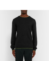 schwarzer Strick Pullover mit einem Rundhalsausschnitt von Christopher Kane