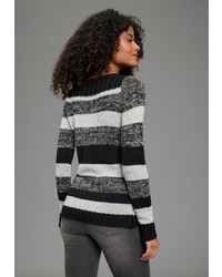 schwarzer Strick Pullover von AJC