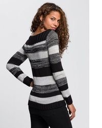 schwarzer Strick Pullover von AJC