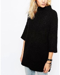 schwarzer Strick Pullover von Just Female