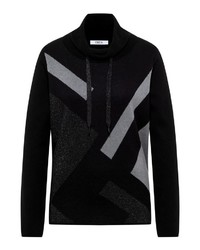 schwarzer Strick Pullover von Cecil