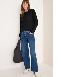 schwarzer Strick Pullover von Cecil