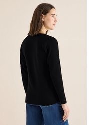 schwarzer Strick Pullover von Cecil