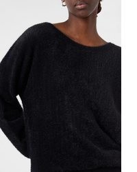 schwarzer Strick Pullover von Comma