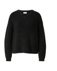 schwarzer Strick Pullover von Comma