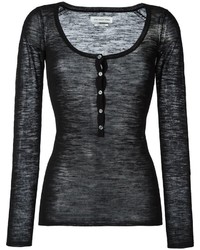 schwarzer Strick Pullover von Etoile Isabel Marant