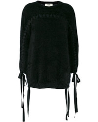 schwarzer Strick Pullover von Fendi