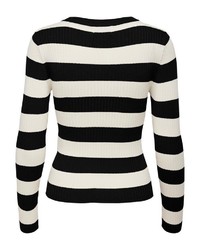 schwarzer Strick Pullover von Jdy