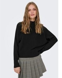schwarzer Strick Pullover von Jdy