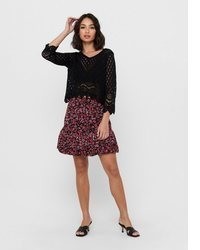 schwarzer Strick Pullover von Jdy