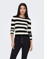 schwarzer Strick Pullover von Jdy