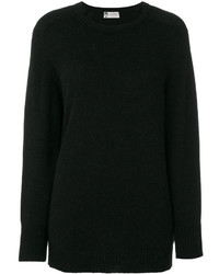 schwarzer Strick Pullover von Lanvin