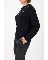 schwarzer Strick Pullover von MONARI