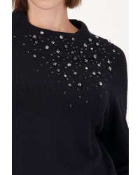 schwarzer Strick Pullover von MONARI