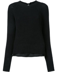schwarzer Strick Pullover von Muveil