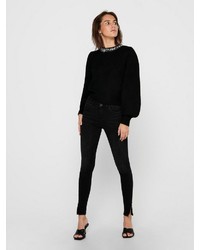 schwarzer Strick Pullover von Only