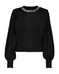 schwarzer Strick Pullover von Only