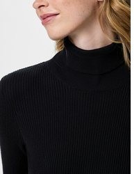 schwarzer Strick Pullover von Pieces