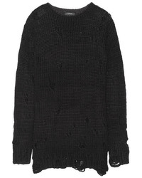 schwarzer Strick Pullover von R 13