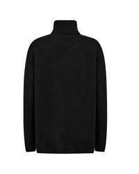 schwarzer Strick Pullover von Soyaconcept