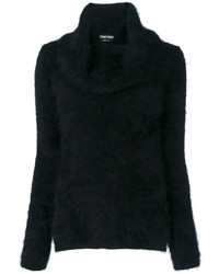 schwarzer Strick Pullover von Tom Ford