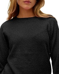 schwarzer Strick Pullover von Vero Moda