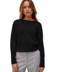 schwarzer Strick Pullover von Vero Moda