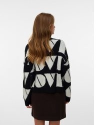 schwarzer Strick Pullover von Vero Moda