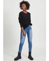 schwarzer Strick Pullover von Vila