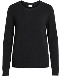 schwarzer Strick Pullover von Vila
