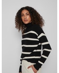 schwarzer Strick Pullover von Vila