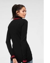 schwarzer Strick Rollkragenpullover von AJC