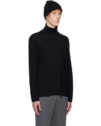 schwarzer Strick Rollkragenpullover von Lisa Yang