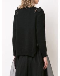 schwarzer Strick Rollkragenpullover von Simone Rocha