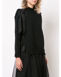 schwarzer Strick Rollkragenpullover von Simone Rocha