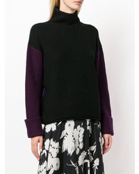 schwarzer Strick Rollkragenpullover von Victoria Victoria Beckham