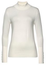 schwarzer Strick Rollkragenpullover von Lascana