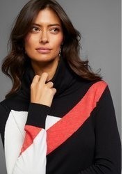schwarzer Strick Rollkragenpullover von Laura Scott