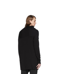 schwarzer Strick Rollkragenpullover von Julius