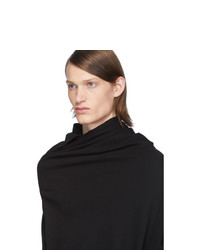 schwarzer Strick Rollkragenpullover von Julius