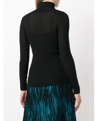 schwarzer Strick Rollkragenpullover von M Missoni