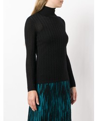 schwarzer Strick Rollkragenpullover von M Missoni