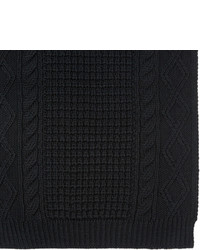 schwarzer Strick Schal von Versace